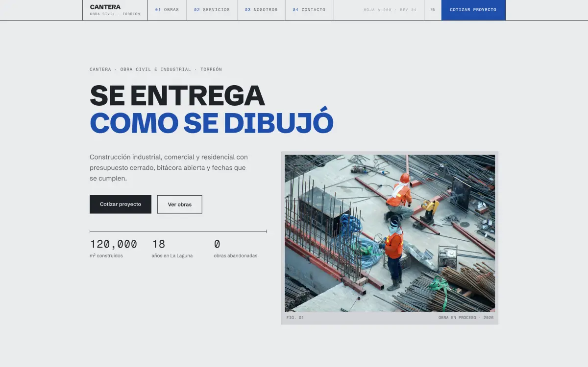CANTERA · Constructora