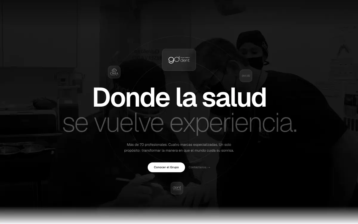 Sitio web de Grupo Médico Dent, cliente de VANTA en Torreón
